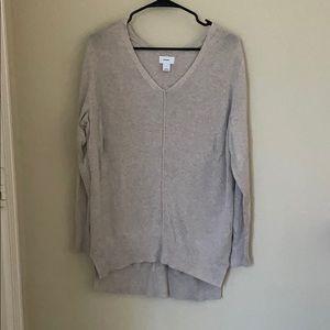 Textured V-Neck Sweater Tunic